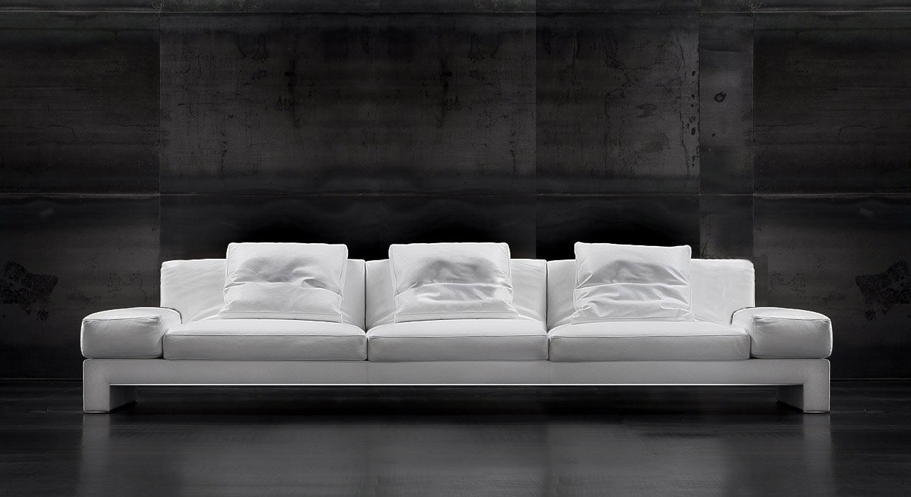 4-Sitzer Ledersofa America