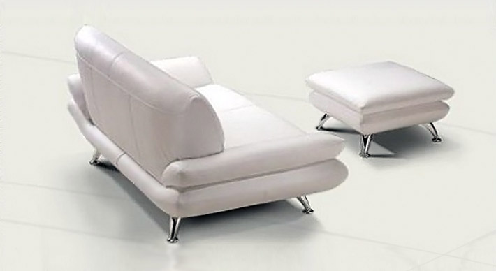 3-Sitzer mit Pouff Biancaneve