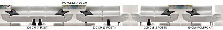 Abmessungen Sofas Gabbiano
