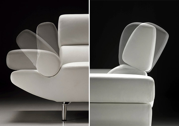 Ledersofa Gabbiano Design