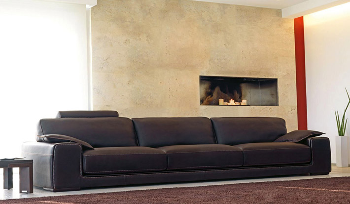 Ledersofa 4 Sitzer Puglia